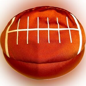 VTG MOSHI FOOTBALL SNS INTERNATIONAL BROWN ORANGE SOFT PLUSH PILLOW TOY BALL 12”